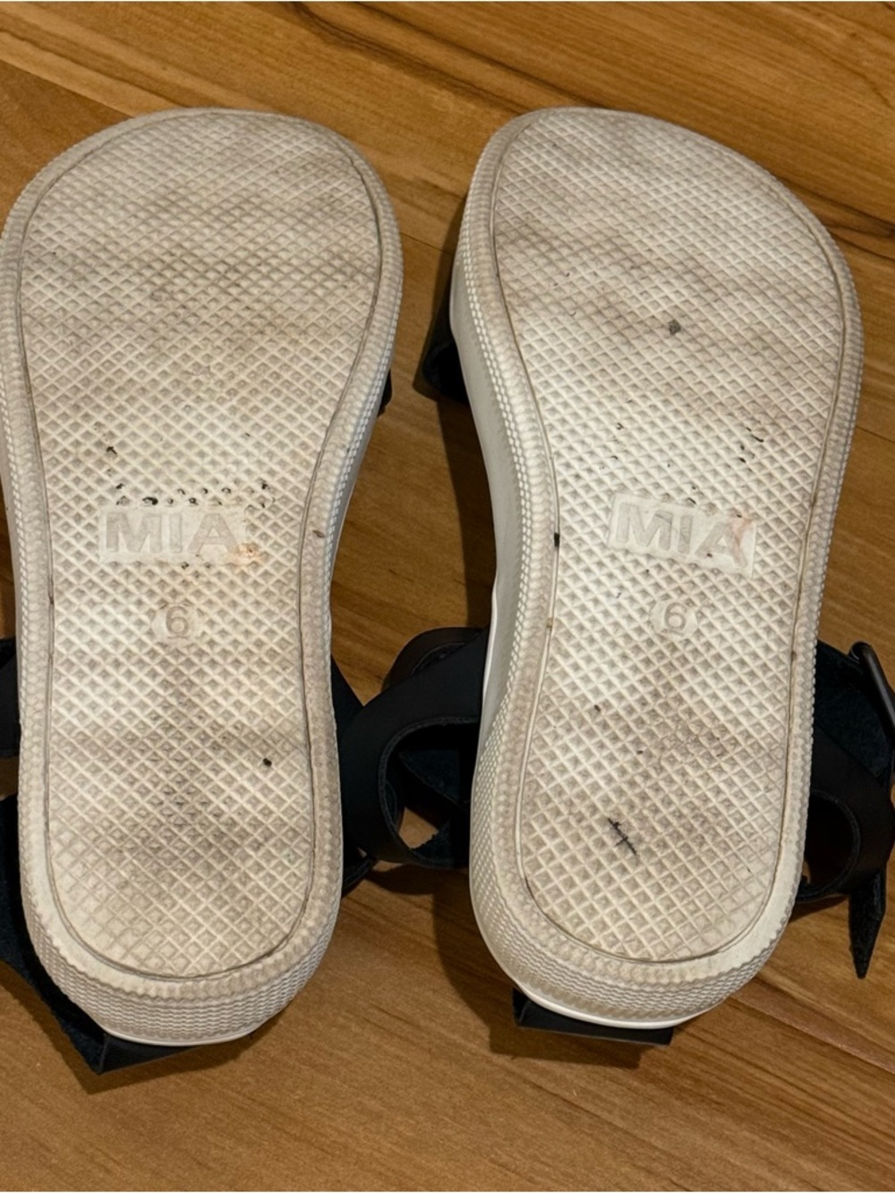 MIA Black and Brown Platform Ankle-Strap Sandals - Picture 7 of 7
